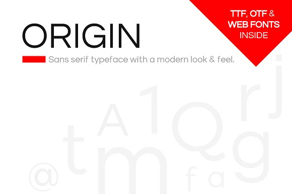 ORIGIN – Modern Typeface + Web Fonts插图