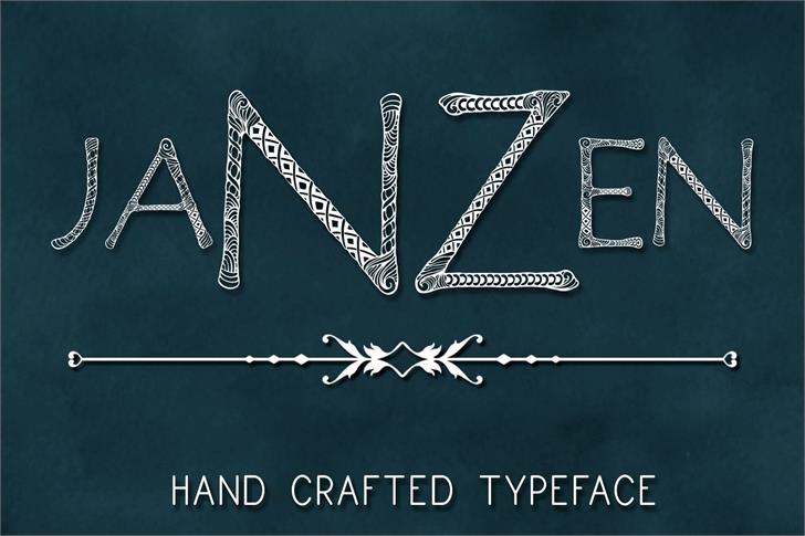 JanzenPersonalUse font插图