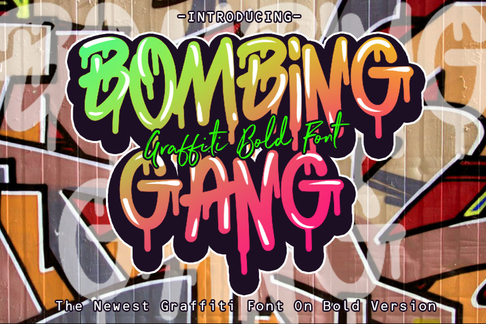 BOMBING GANG GRAFFITI BOLD FONTOther Font插图