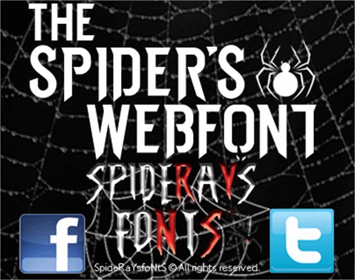 THE SPIDERS WEBFONT插图
