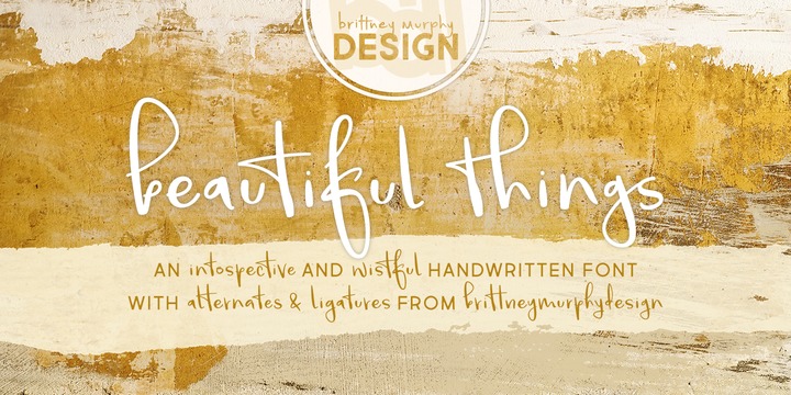 Beautiful Things Font插图