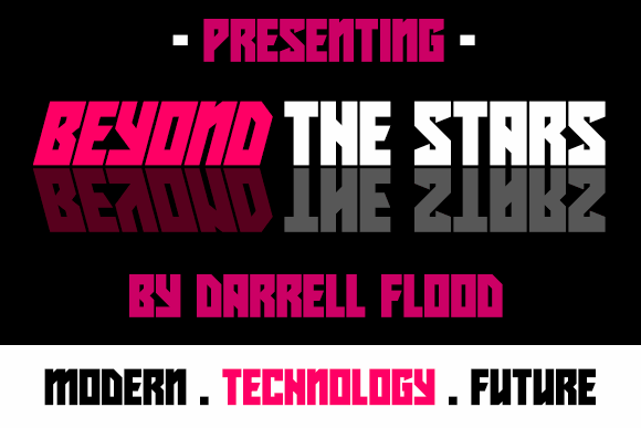 Beyond The Stars font插图