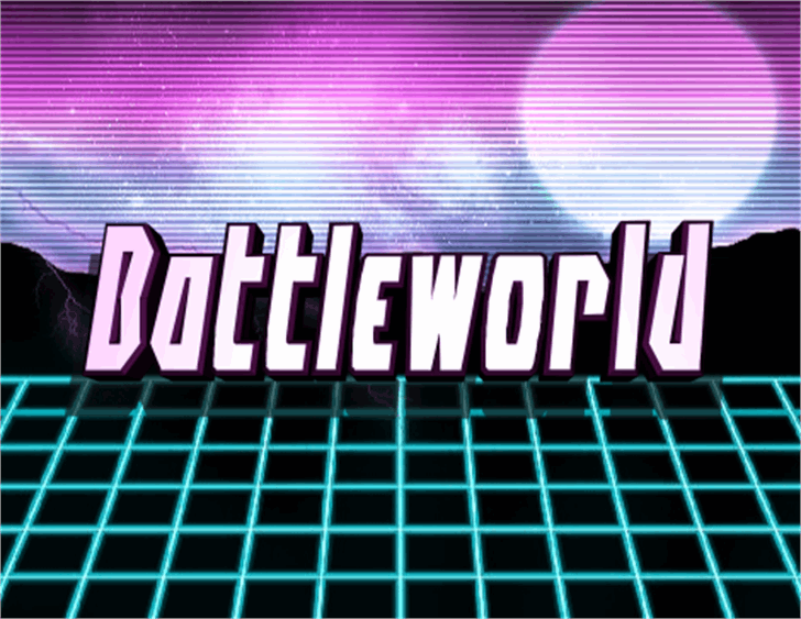 Battleworld font插图