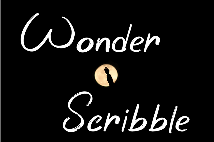 Wonder Scribble font插图