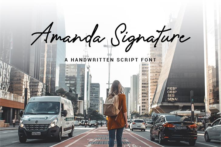 Amanda Signature font插图
