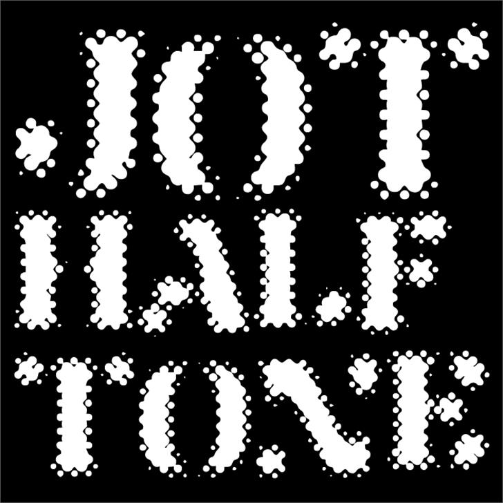 Jot Halftone font插图