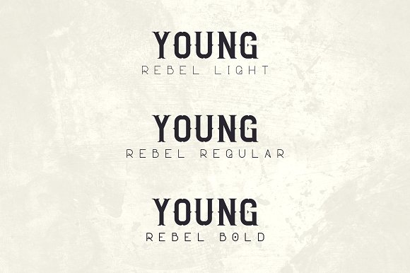 Young Rebel Font Duo插图1