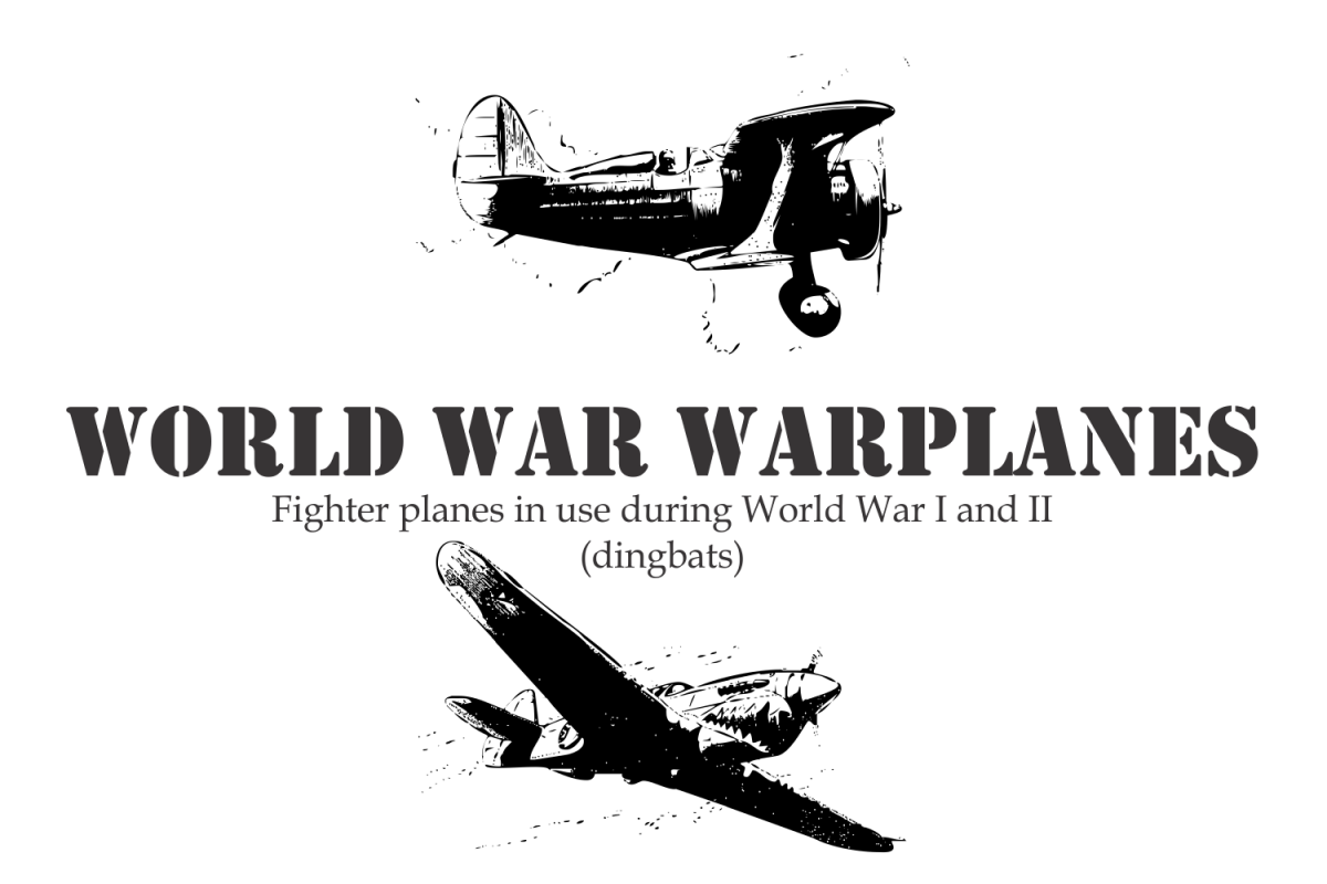 World War Warplanes Other Font插图