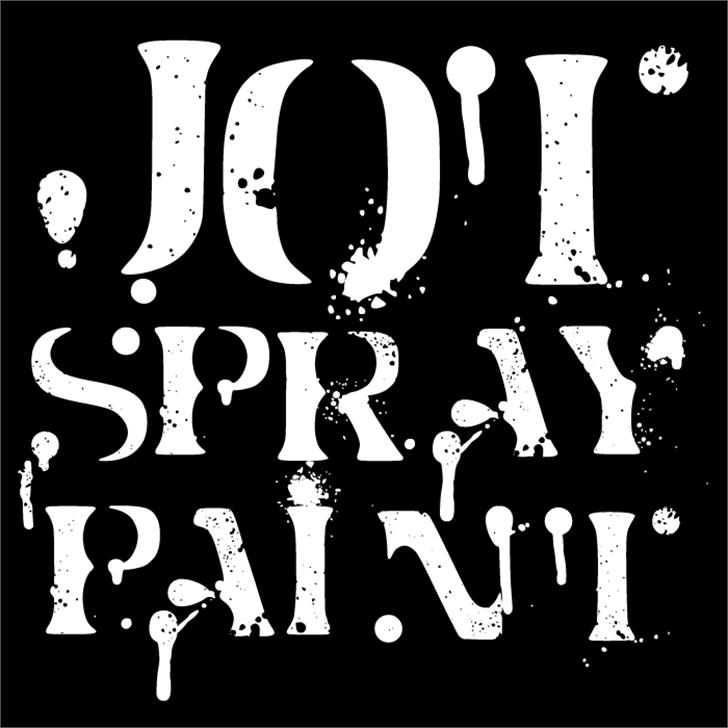 Jot Spray Paint font插图2