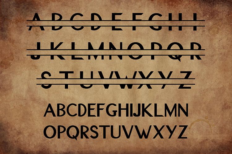 Original Split Font – A Monogram FontRegular Font插图1