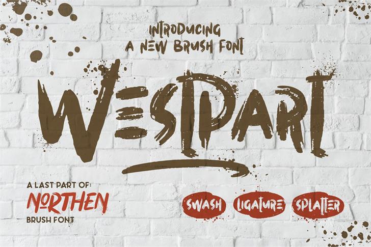Westpart font插图
