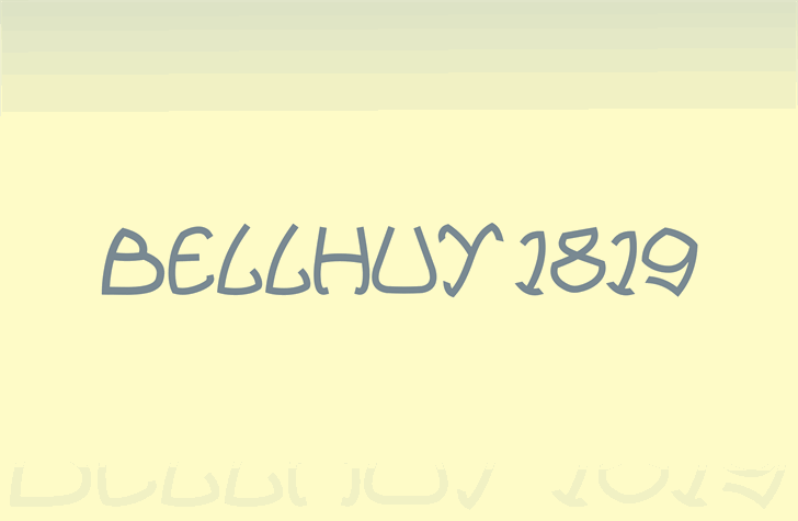 Belhuy font插图