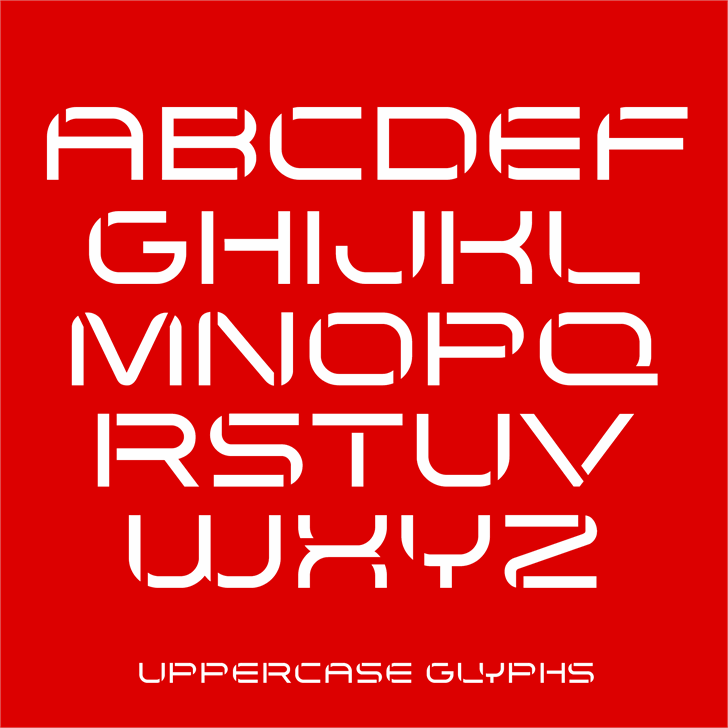 Arkitech Stencil font插图6