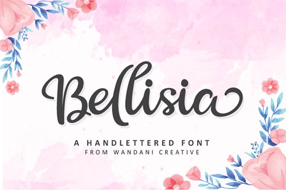 Bellisia Font插图
