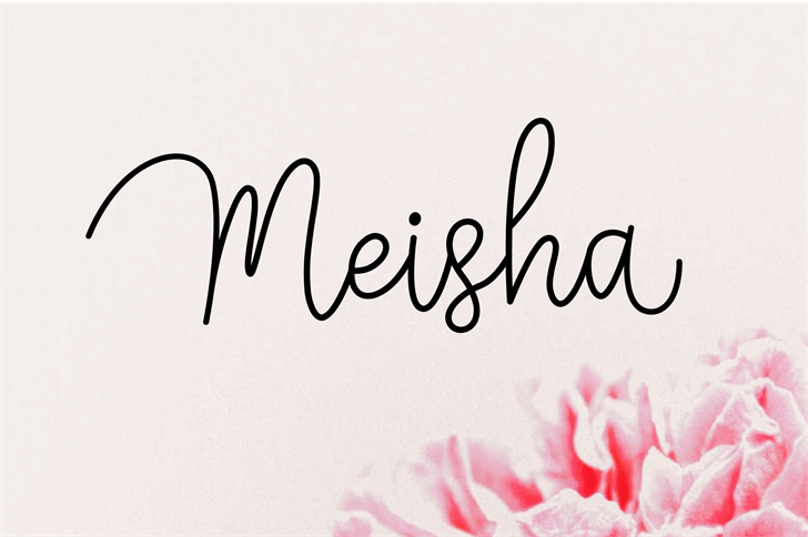 Meisha font插图