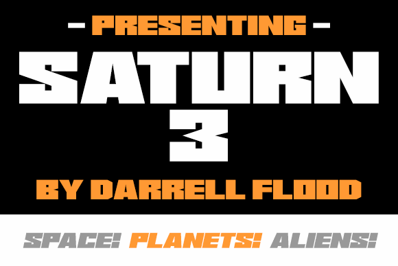 Saturn 3 font插图
