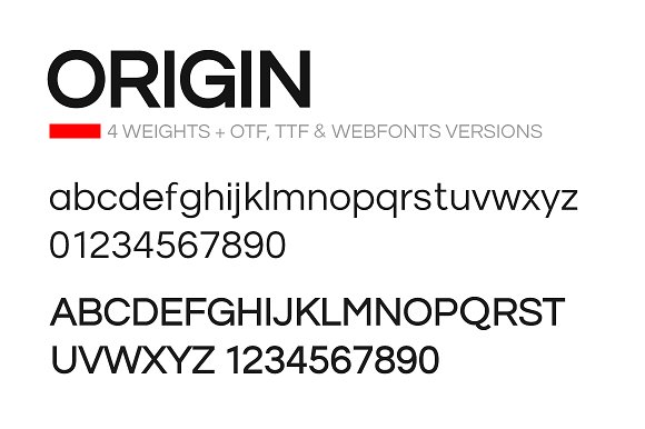 ORIGIN – Modern Typeface + Web Fonts插图1