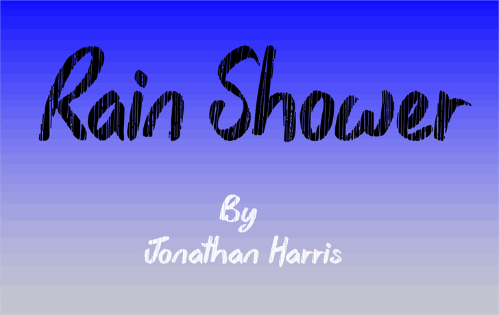 Rain Shower font插图