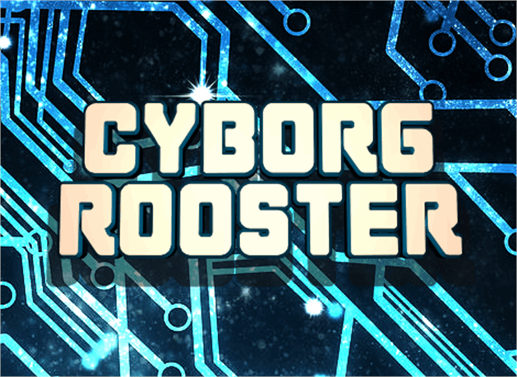 Cyborg Rooster font插图