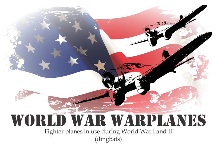World War Warplanes Other Font插图1