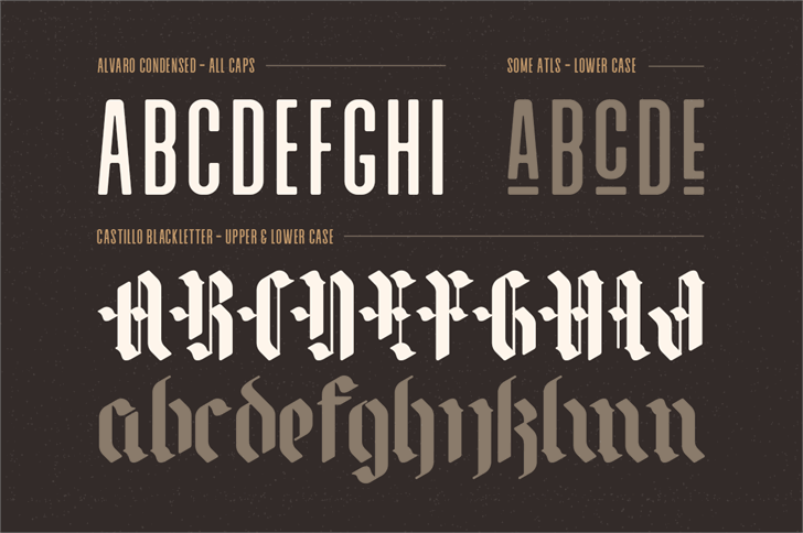 Alvaro Condensed font插图2