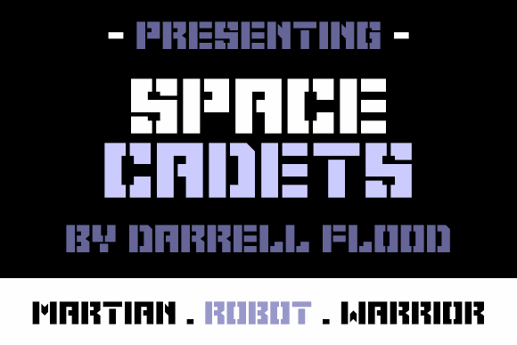 Space Cadets font插图