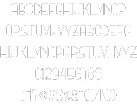 SANSI Outline font插图1