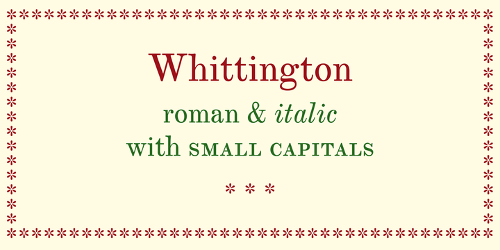 Whittington Font Family插图