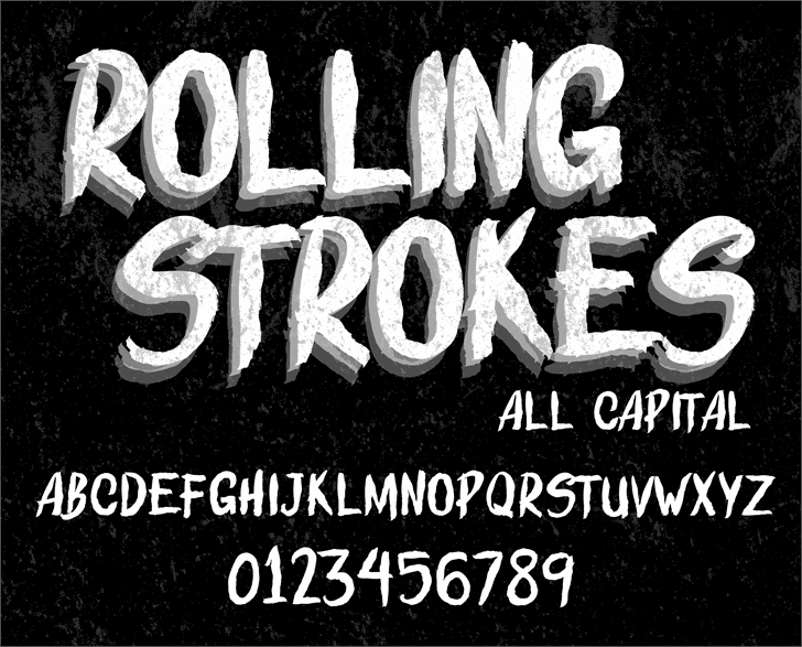 ROLLING STROKES  DEMO font插图