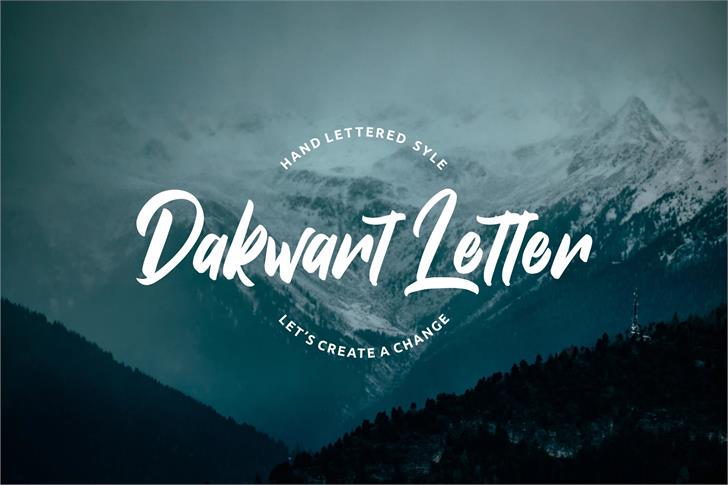 Dakwart Letter font插图