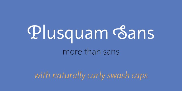 Plusquam Sans Font插图