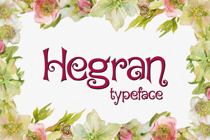Hegran font插图