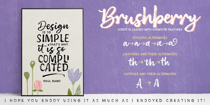 Brushberry Font Family插图2
