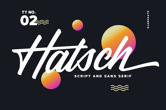 Hatsch Font Family插图