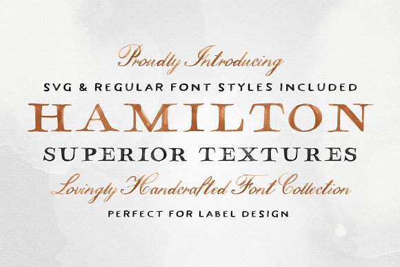 Hamilton SVG Font Collection插图