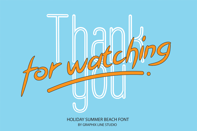 Holiday Summer Beach Font插图3