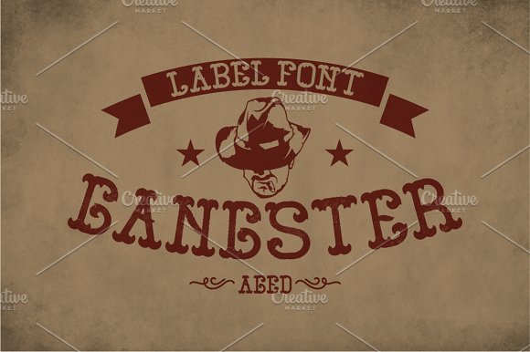 Gangster Vintage Label Typeface插图2