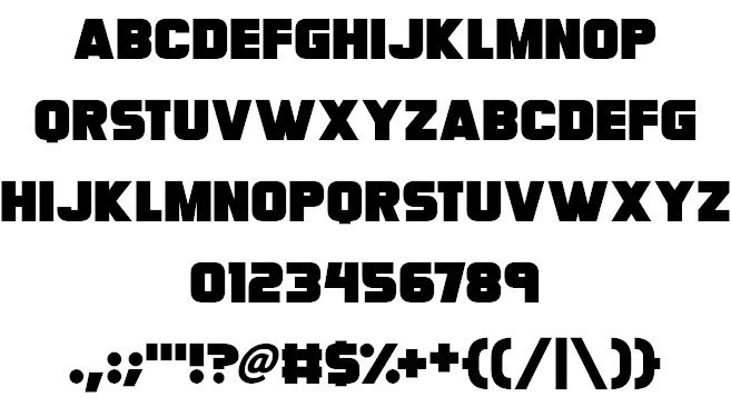 Megabomb font插图1