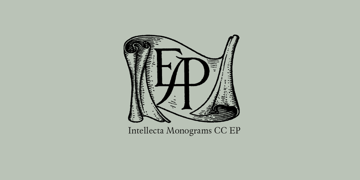 Intellecta Monograms Font Family插图