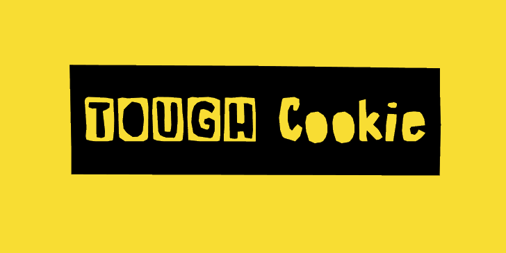 Tough Cookie Three DEMO font插图