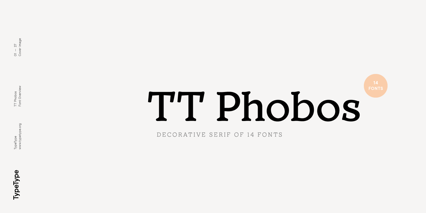 TT Phobos Font Family插图
