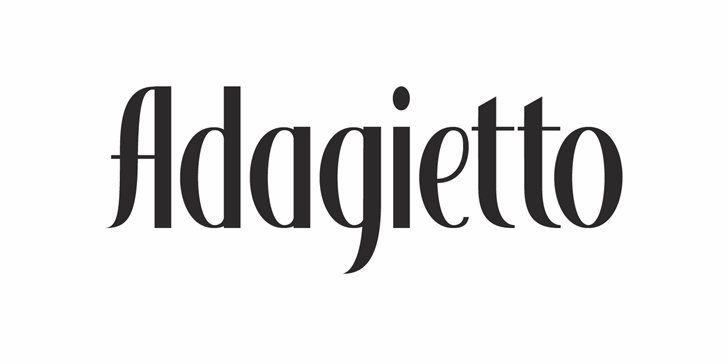 Adagietto DEMO font插图
