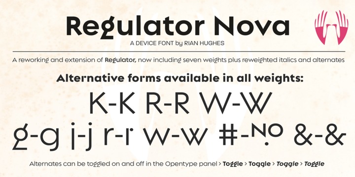 Regulator Nova Font Family插图2