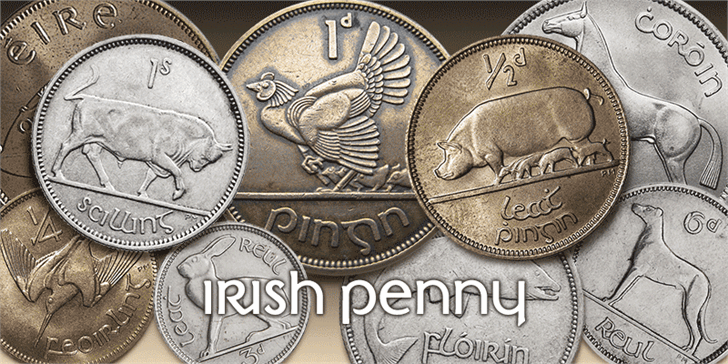 Irish Penny font插图1