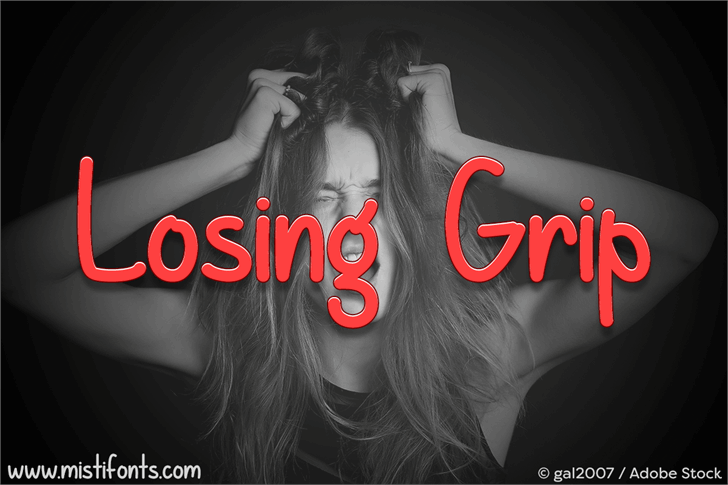 Losing Grip font插图