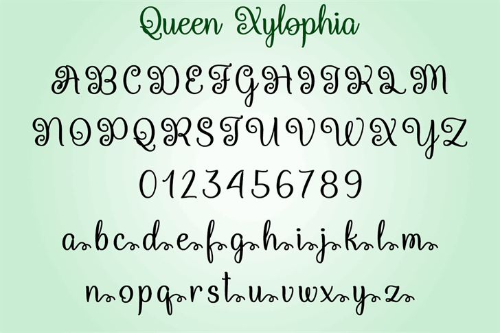 Queen Xylophia font插图2