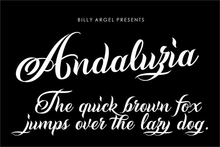 Andaluzia Personal Use font插图