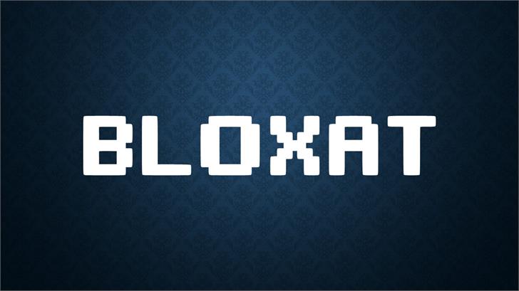BLOXAT font插图