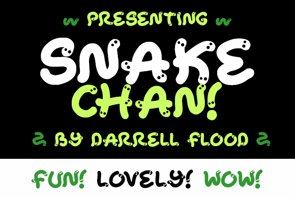 Snake Chan font插图