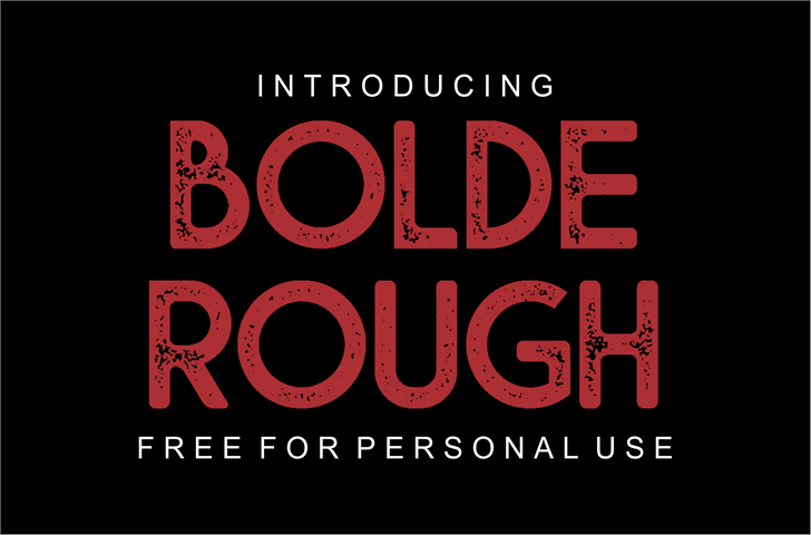 Bolde Rough font插图1